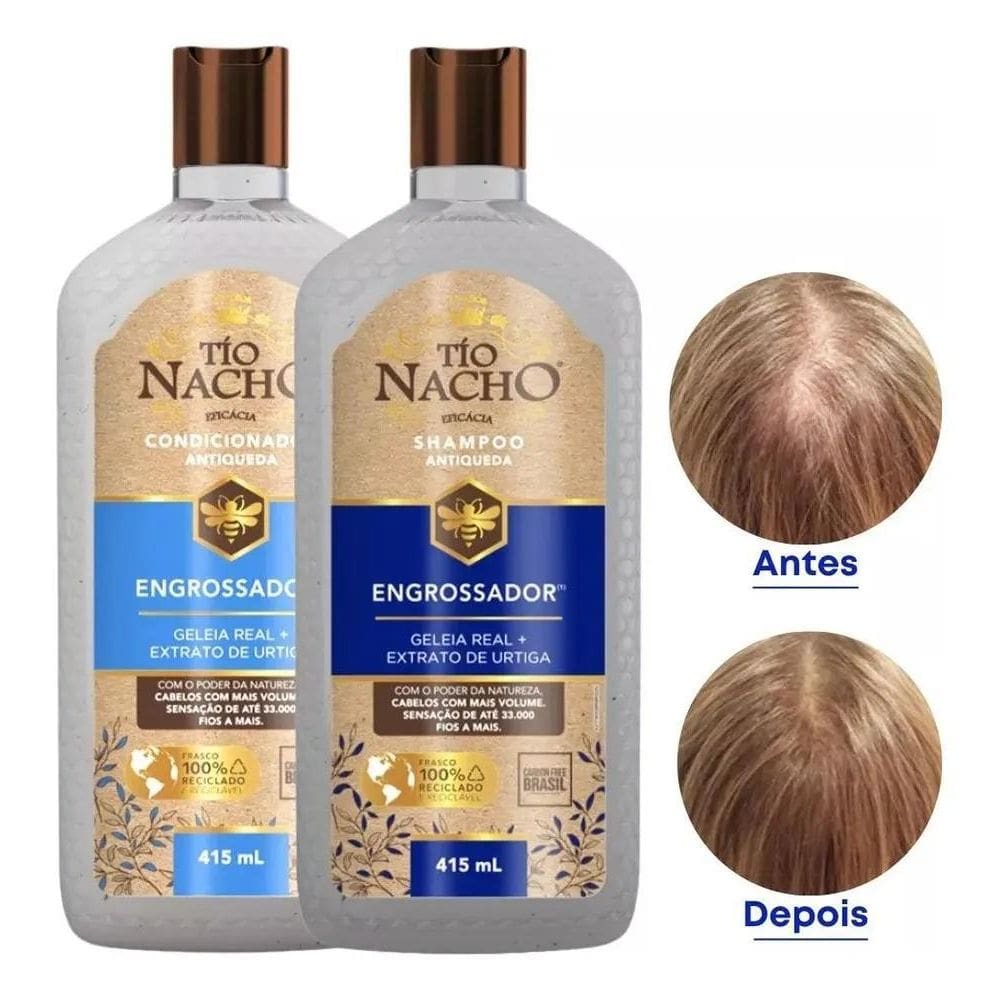 Shampoo E Condicionador Engrossador Tio Nacho 415Ml