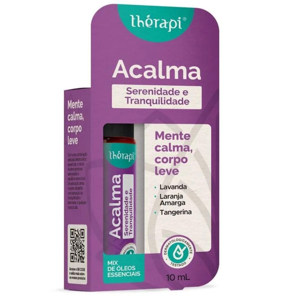 Mix De Óleos Essenciais Acalma Roll-On 10Ml Thérapi Lavanda