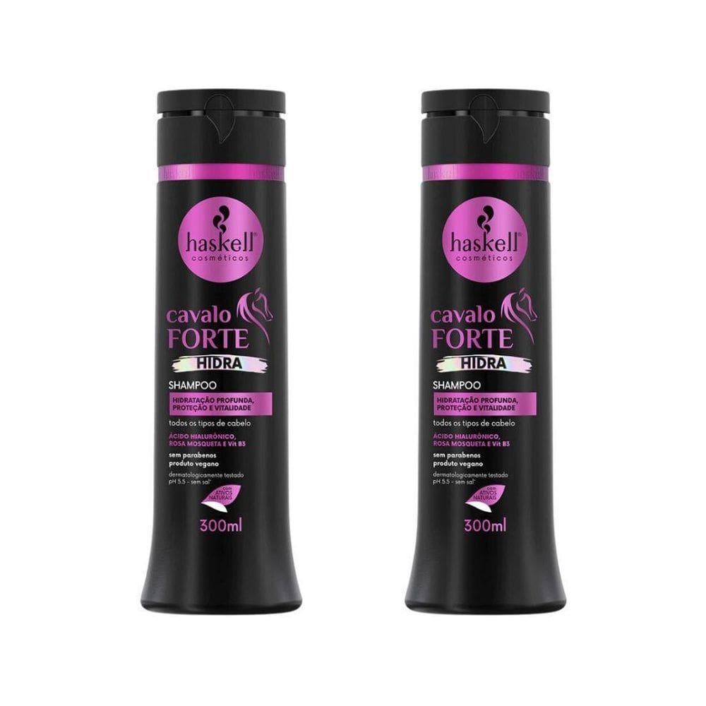 Shampoo Haskell 300Ml Hidra Cavalo Forte - Kit Com 2Un