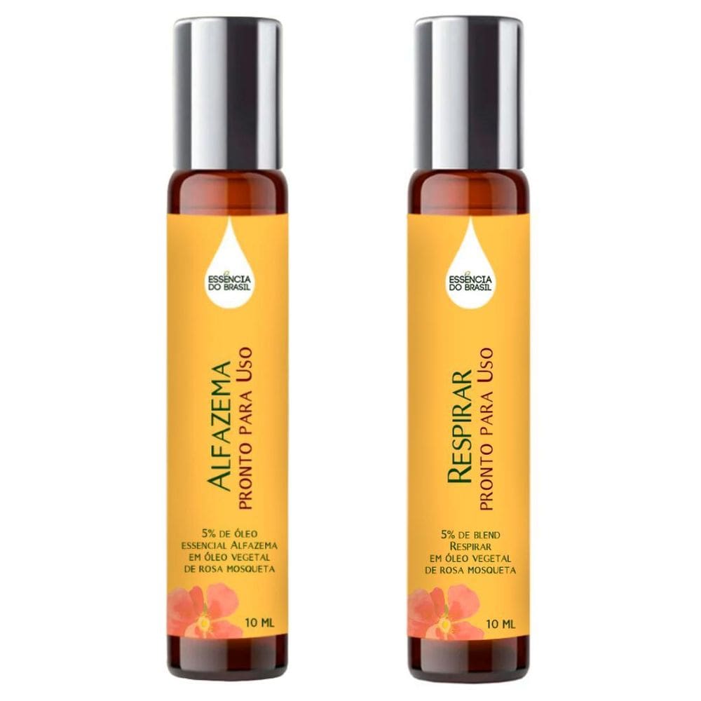 Óleos Essenciais Prontos Alfazema E Respirar Roll On 10Ml
