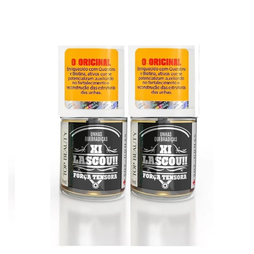 Top Beauty 2 Bases De Unha Xi Lascou Força Tensora 7Ml