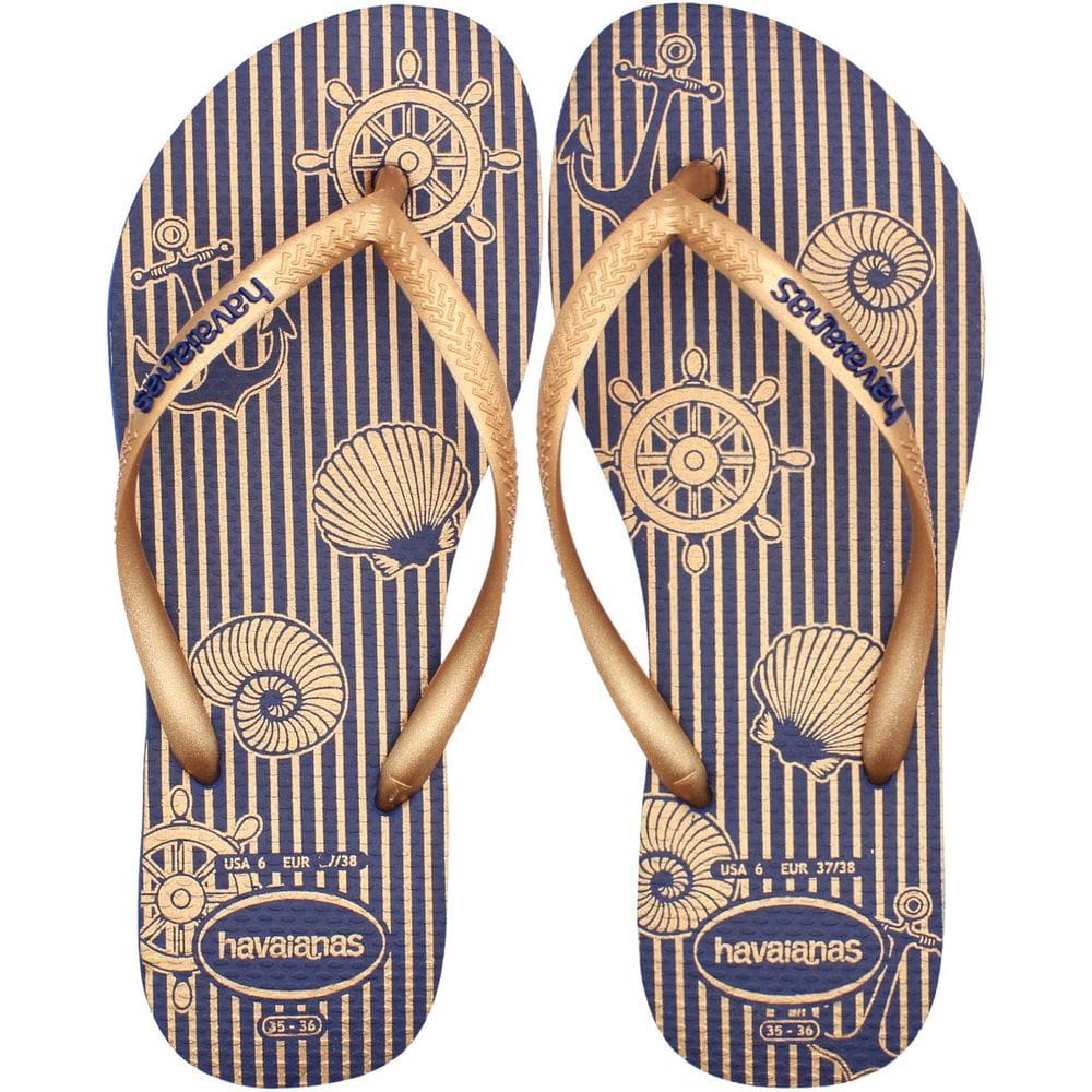 Chinelo de Dedo Havaianas Slim Nautical Feminino