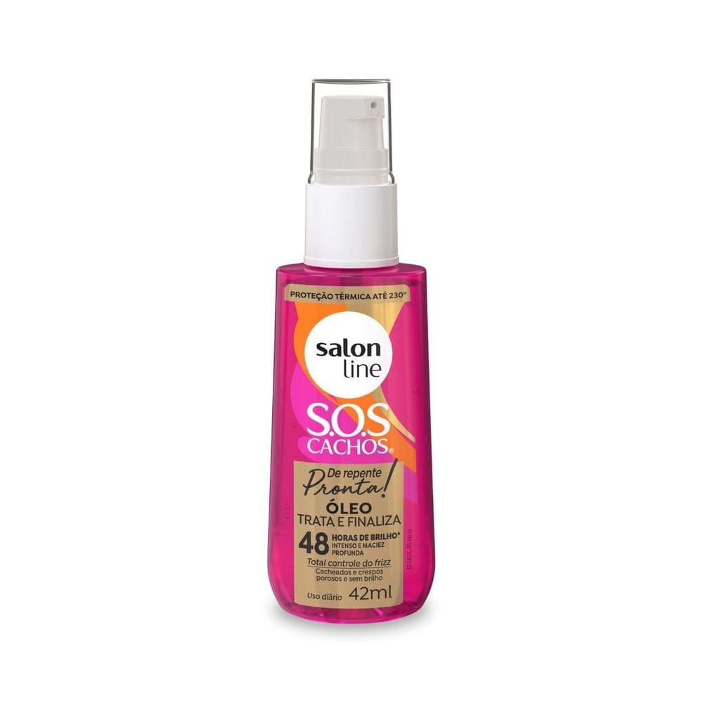 Óleo Proteção Térmica Reparador De Cachos 42Ml, Salon Line