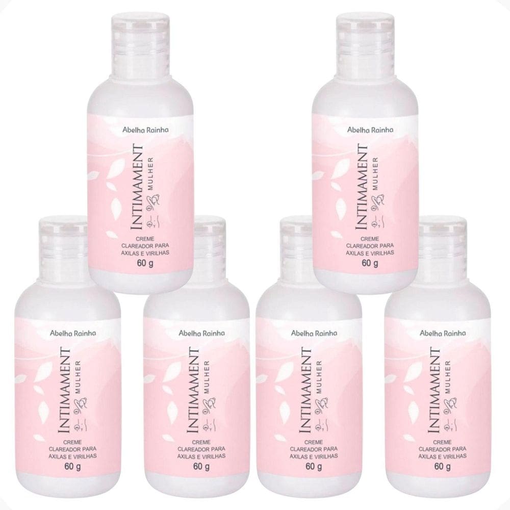 Kit 6 Creme Clareador Axilas E Virilhas Intimament Abelha