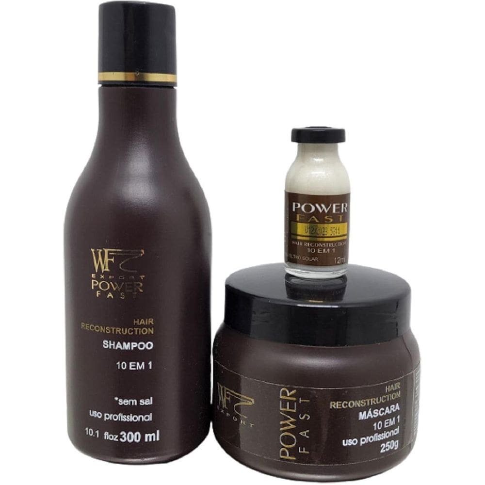 Kit Tratamento Reconstrutor Power Fast Sh Mas Ampola 560G Wf