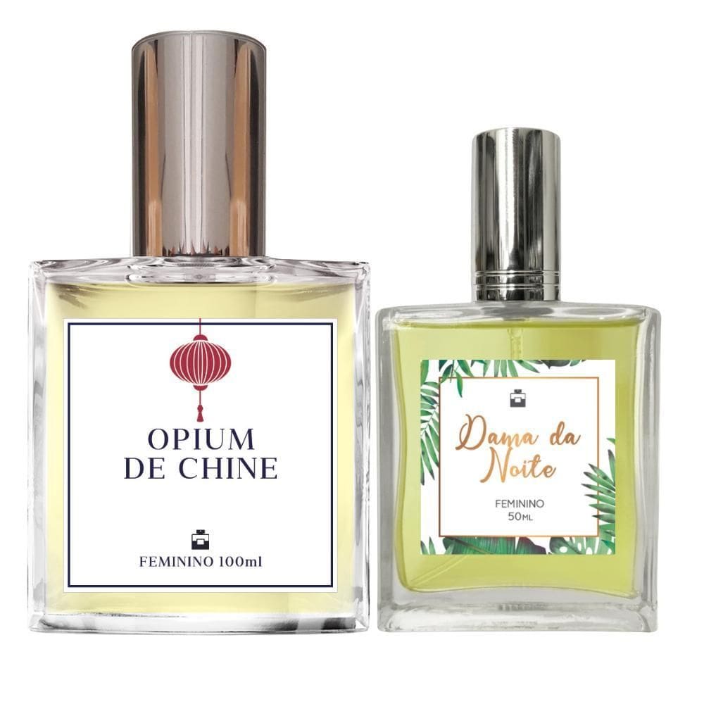 Kit Perfume Fem. Opium De Chine 100Ml + Dama Da Noite 50Ml