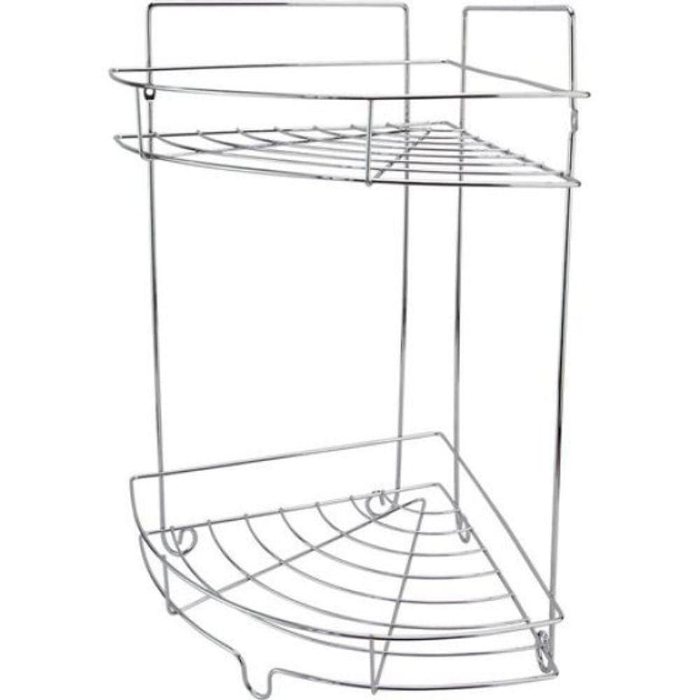 Suporte Banho Metal Cromado Organizador Shampoo Sabonete