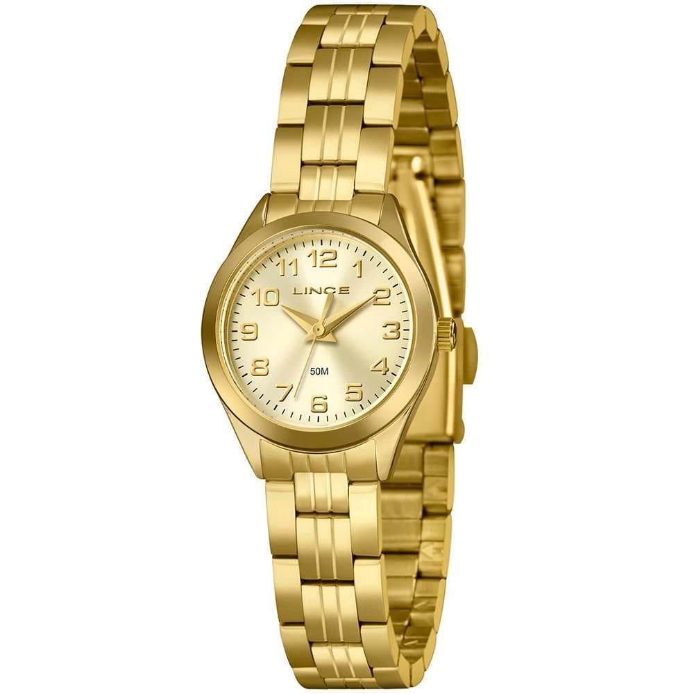 Relógio Lince Feminino Ref: Lrgh267l25 C2kx Clássico Dourado