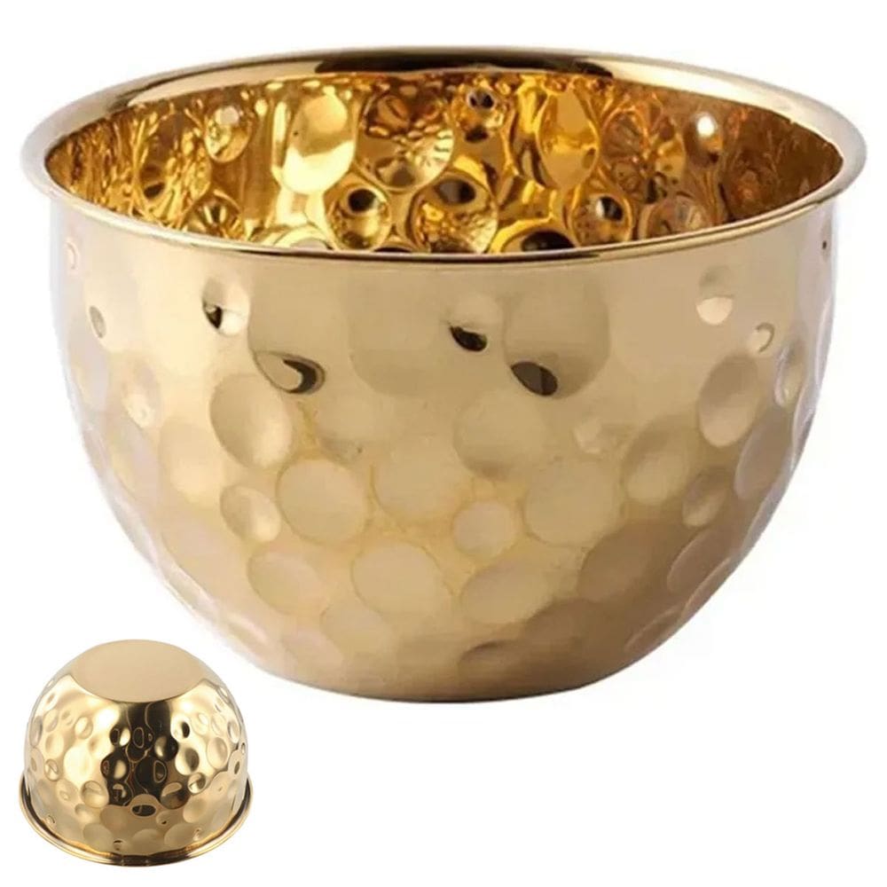 Tigela Bowl Inox Cumbuca Saladeira Fruteira Mesa Posta Buffet Sala de Jantar Versatil Refeiçao Cozinha Multiuso