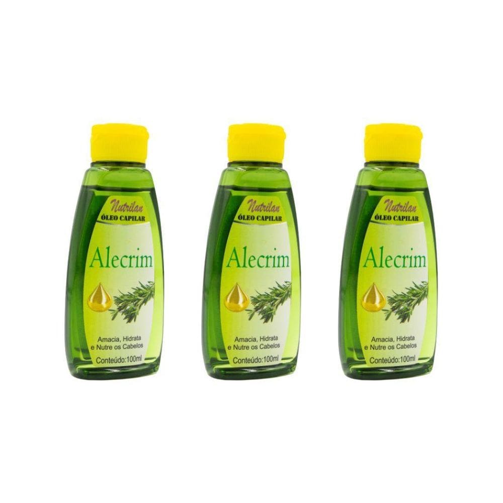 Oleo Capilar Nutrilan 100Ml Alecrim - Kit Com 3Un