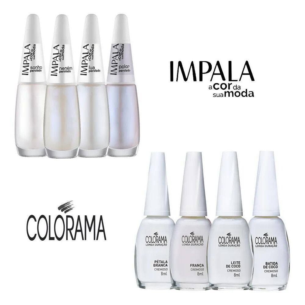 Kit Esmalte Colorama Coleção Tons Brancos