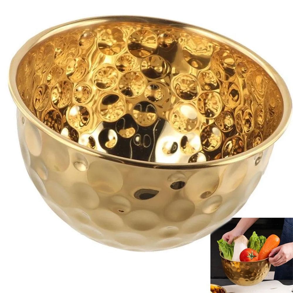 Tigela Bowl Inox Cumbuca Fruteira Saladeira Mesa Posta Sala de Jantar Buffet Refeiçao Cozinha Multiuso