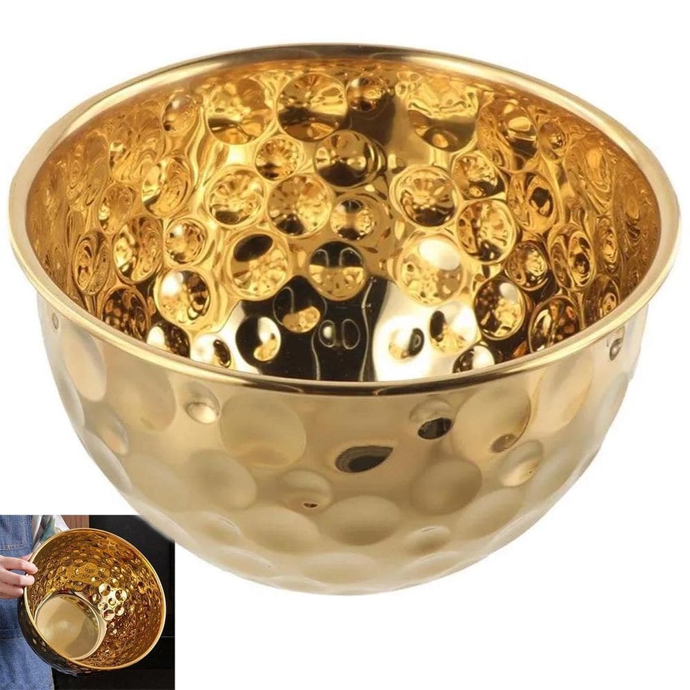 Tigela Bowl Inox Cumbuca Saladeira Fruteira Mesa Posta Refeiçao Sala de Jantar Buffet Multiuso Cozinha Decoraçao