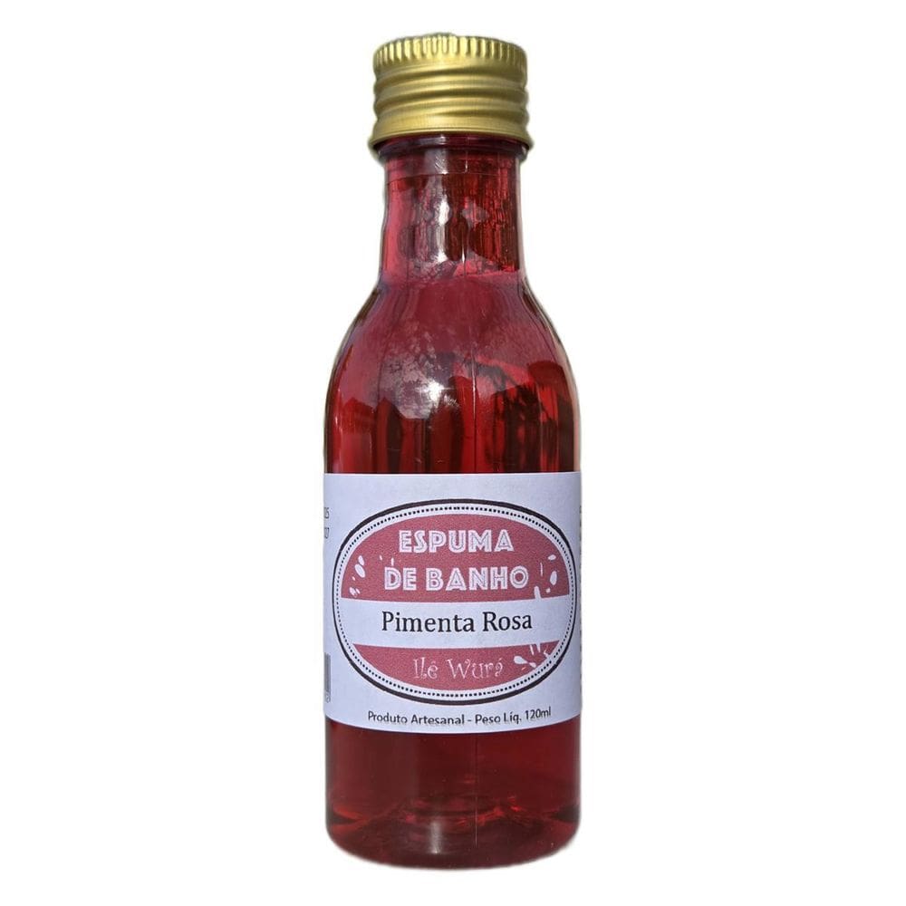 Espuma Banho Ilê Wurá Pimenta Rosa 120Ml Banheira Spa Ofurô