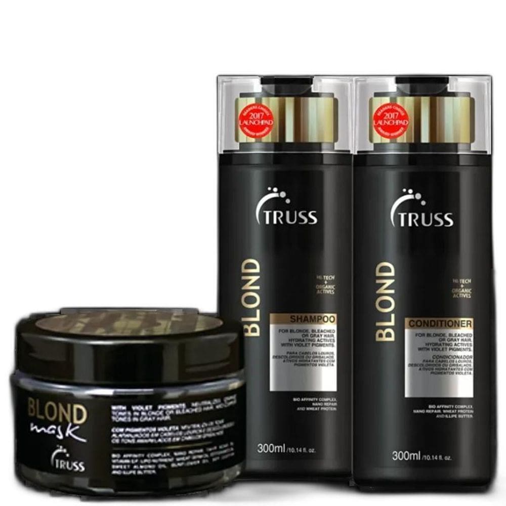 Truss Blond Kit - Shampoo 300Ml + Cond 300Ml + Máscara 180G