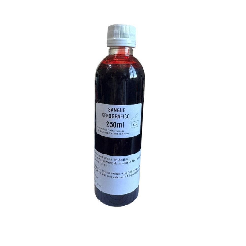 Sangue Liquido Para Encenacao Vermelho 250Ml