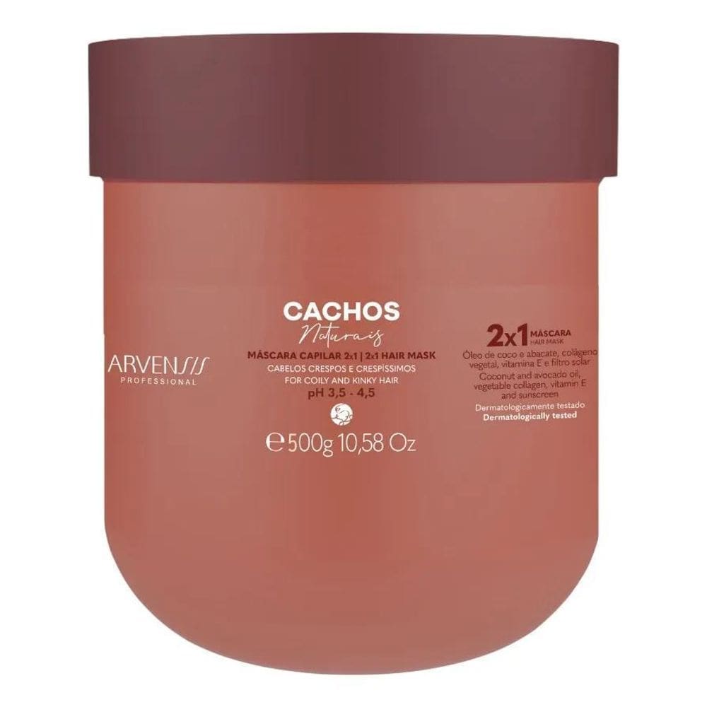 Mascara Capilar Cachos Arvensis 2X1 500G