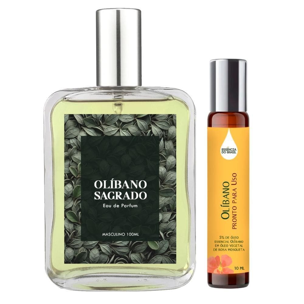 Perfume Olíbano Sagrado Homem 100Ml + Óleo Essencial 10Ml
