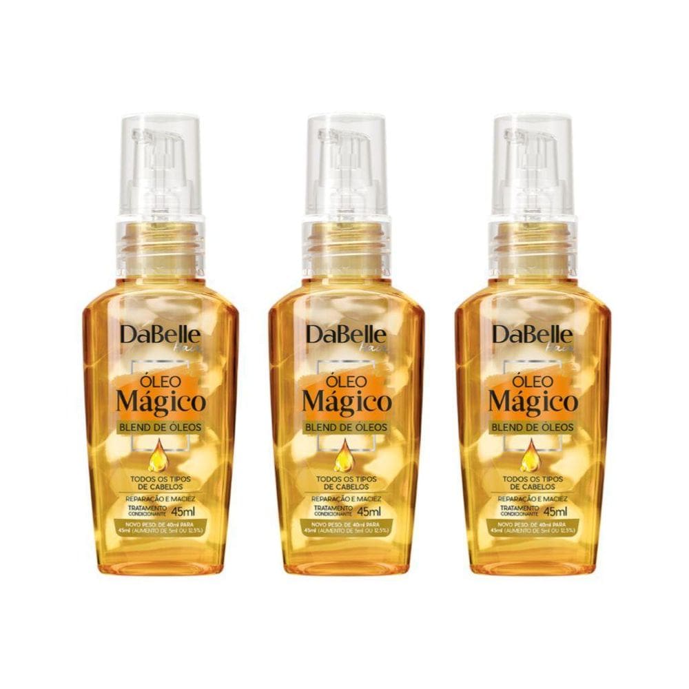 Oleo Capilar Dabelle 45Ml Magico Blend - Kit Com 3Un
