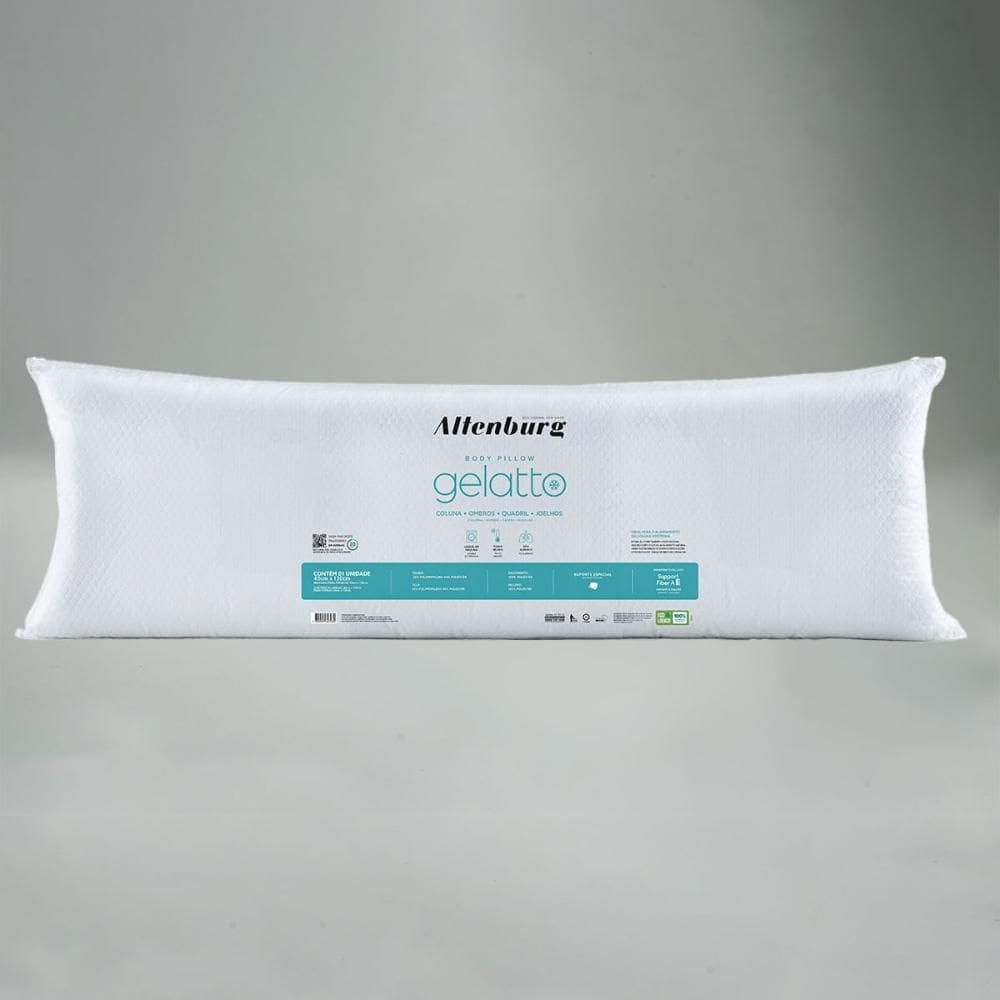 Travesseiro Body Pillow Altenburg Gelatto 40cm x 1,30m