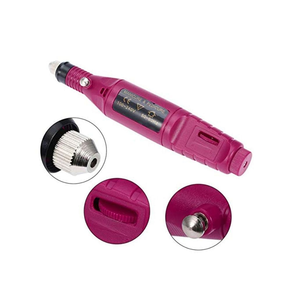 Portátil Lixadeira De Unha Bivolt + 2 Brocas