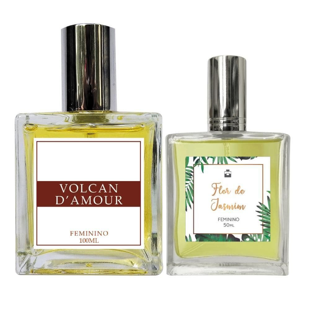 Kit Perfume Fem. Volcan D`Amour 100Ml + Flor De Jasmim 50Ml