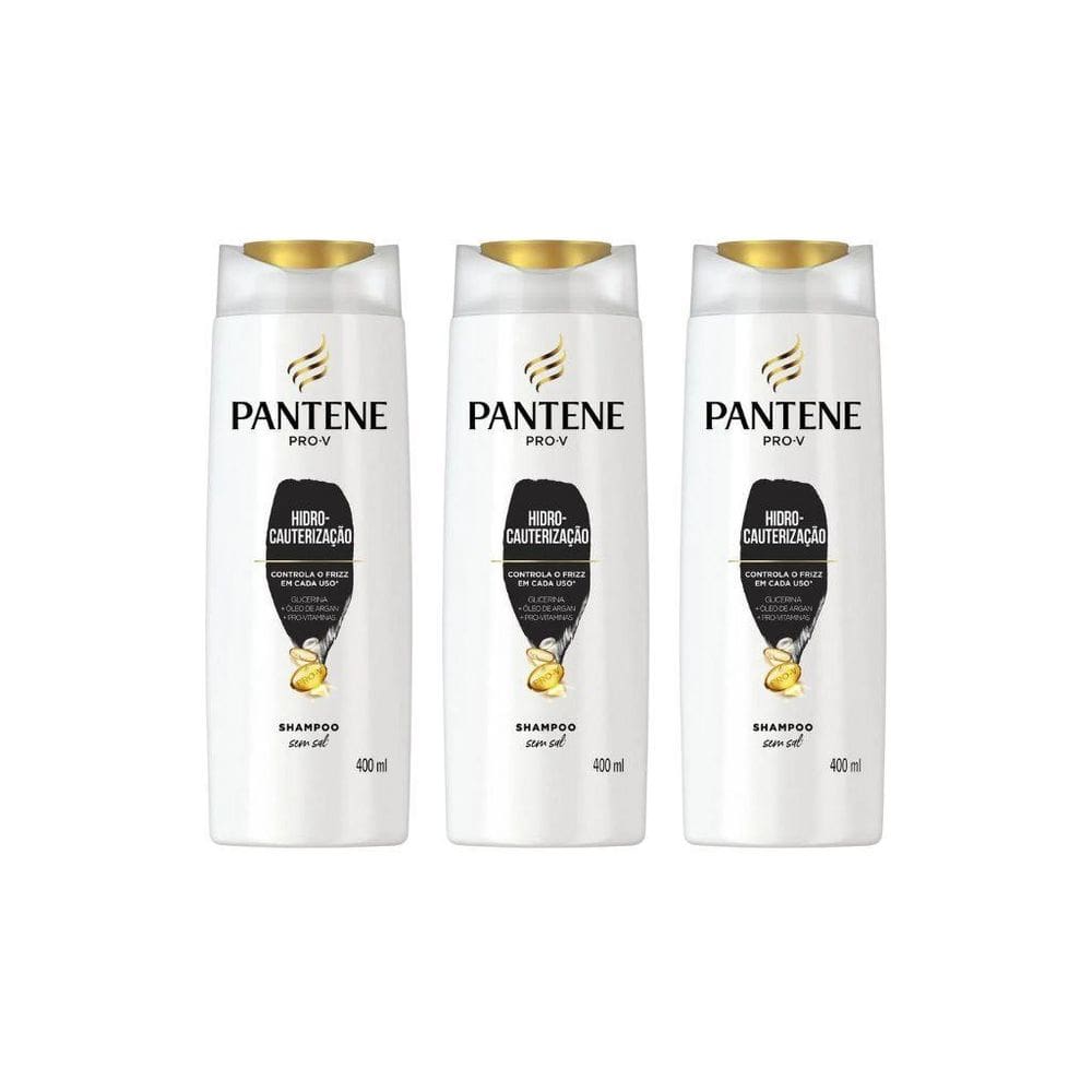 Kit Pantene Hidro Cauterização 3 Shampoo 400Ml