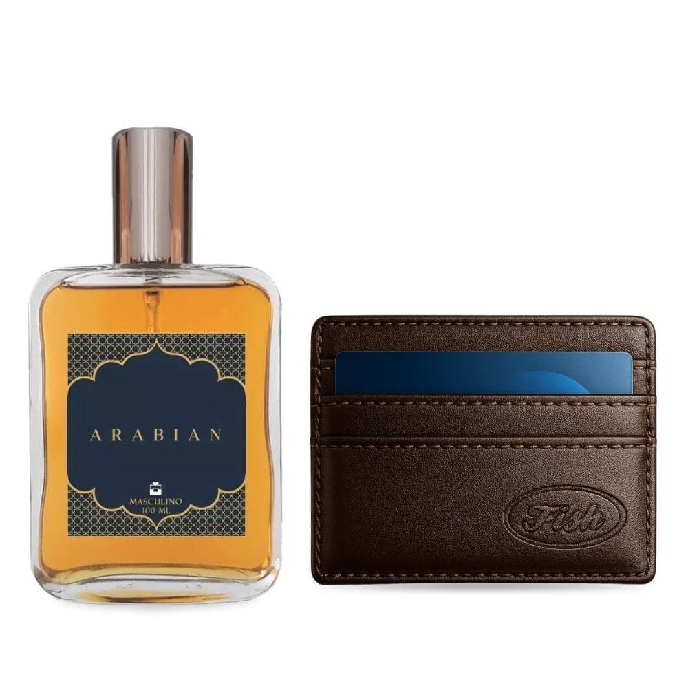 Kit Presente Pais Perfume Arabian 100Ml + Carteira Masculina