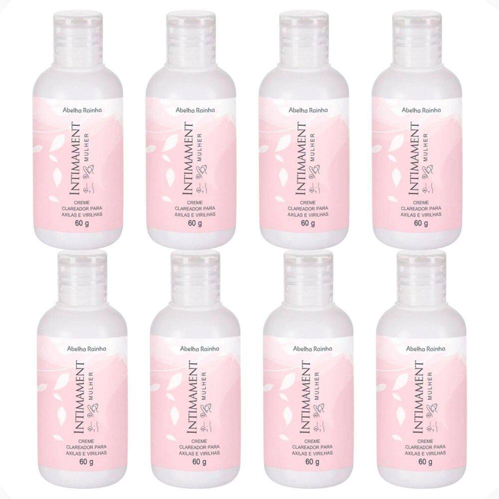Kit 8 Creme Clareador Axilas E Virilhas Intimament Abelha