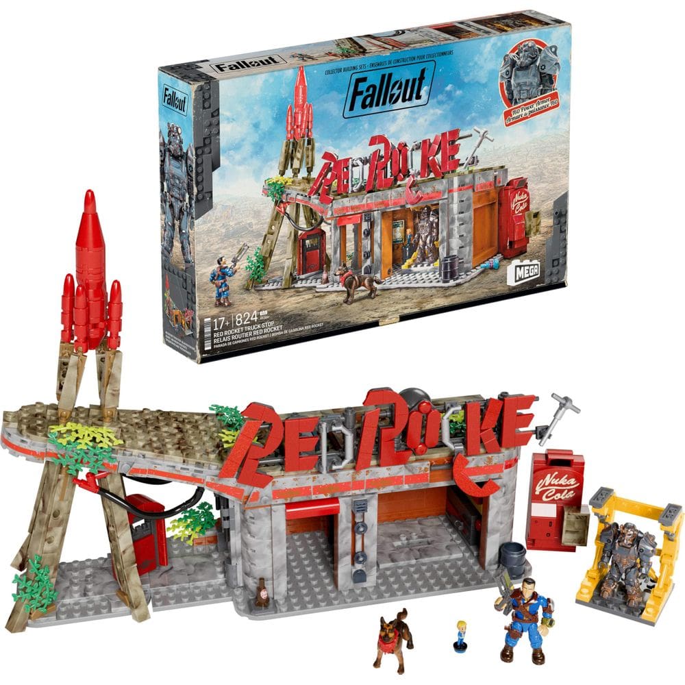 Bonecos de ação e brinquedos de construção Mega Fallout Red Rocket 824pc