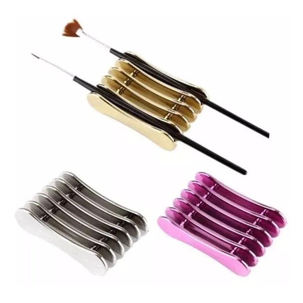 2X Acessório Grade Porta Pincel De Unha Acrílica Gel