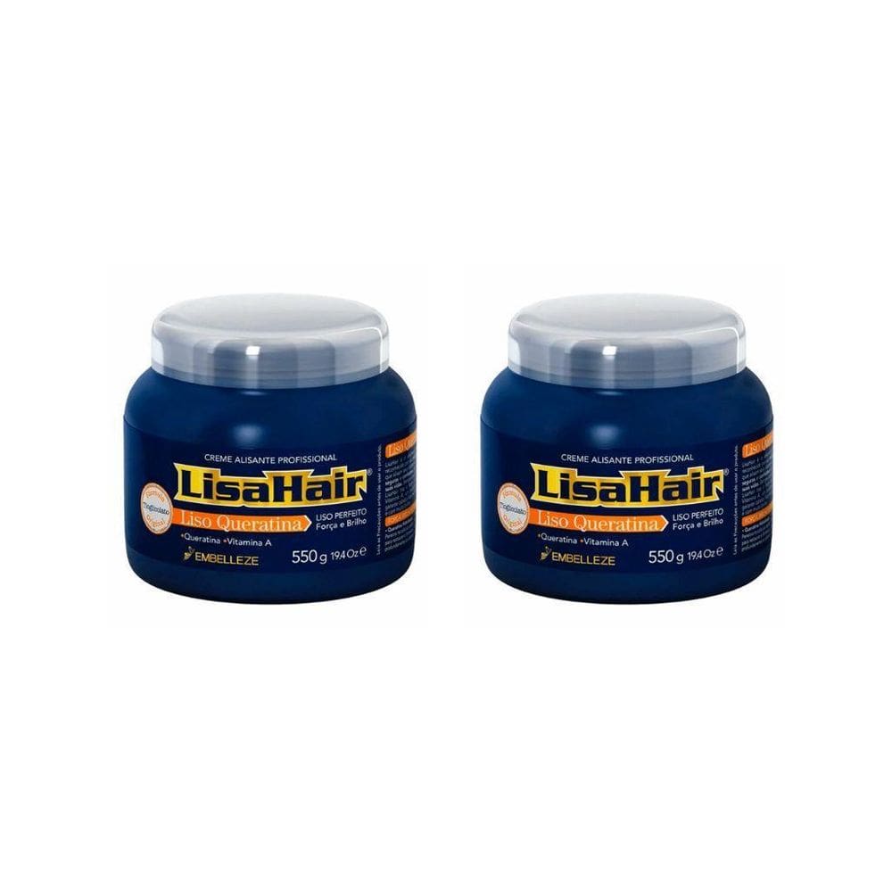 Creme Alisante Lisahair Liso Queratina 550G
