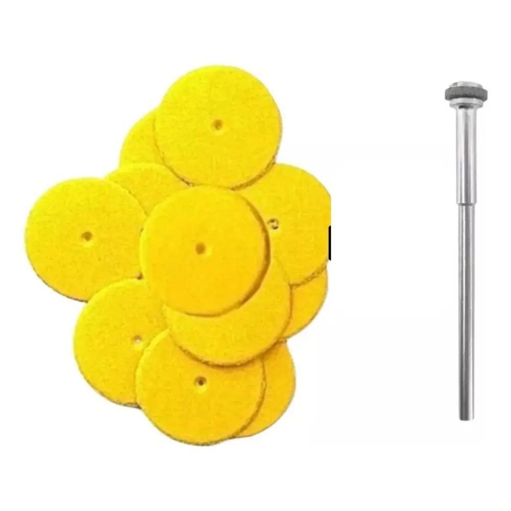 3X 200 Lixas Laminar Gr 120 + 1 Mandril Reforçado Podologia