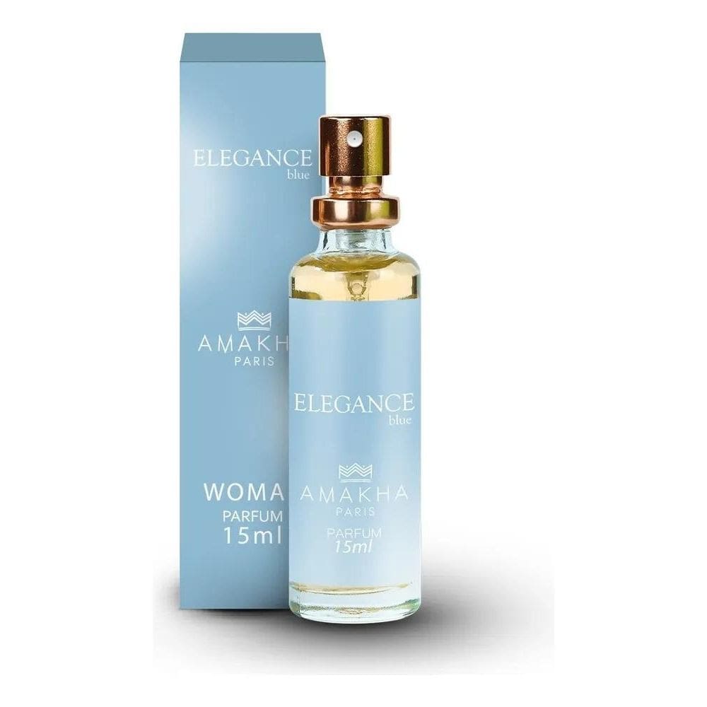 2X Perfume Elegance Light Blue-Amakha Paris 15Ml P/Bolso