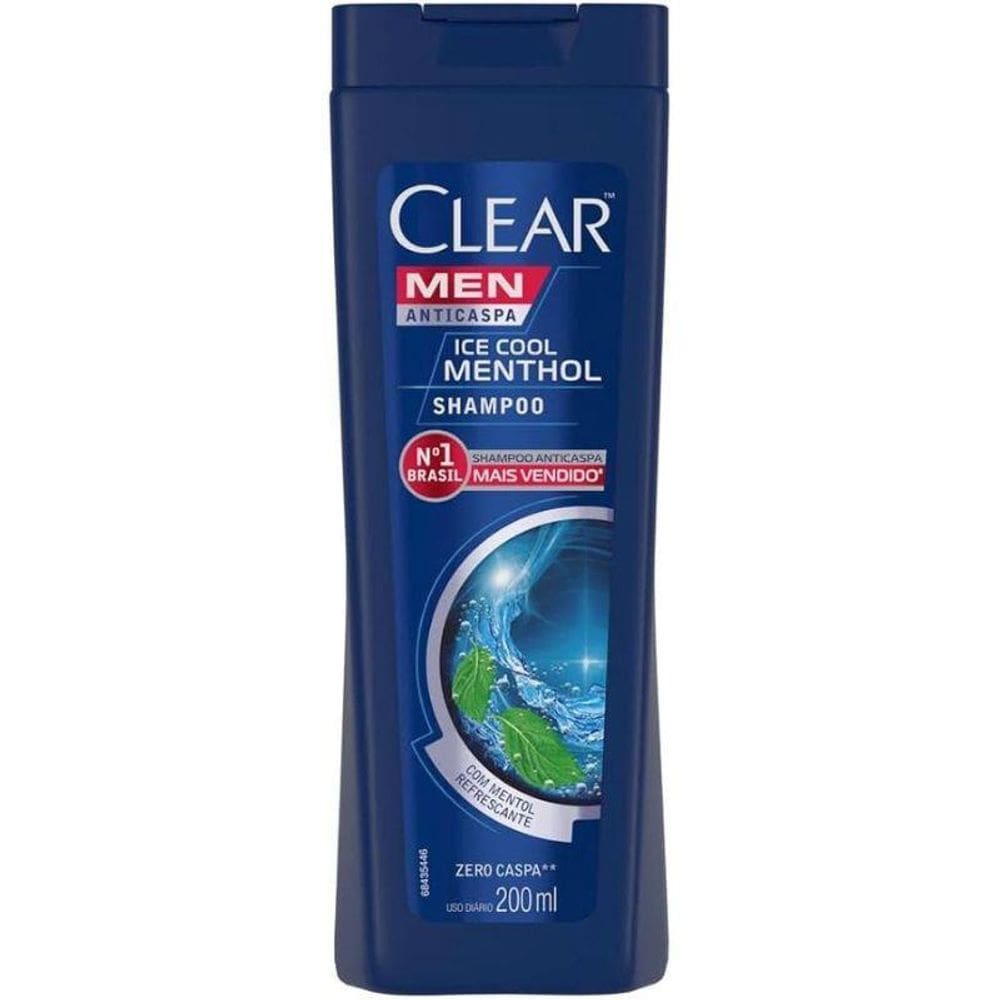 Clear Shampoo Men Anticaspa Ice Cool Menthol 200Ml