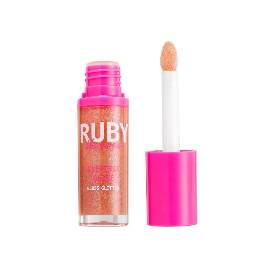 Gloss Glitter Electric Glaze Ruby Kisses - Blush Gold