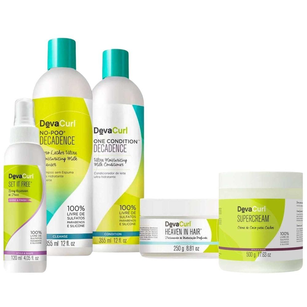 Kit Deva Curl Decadence No Poo Supercream + Spray Anti-Frizz