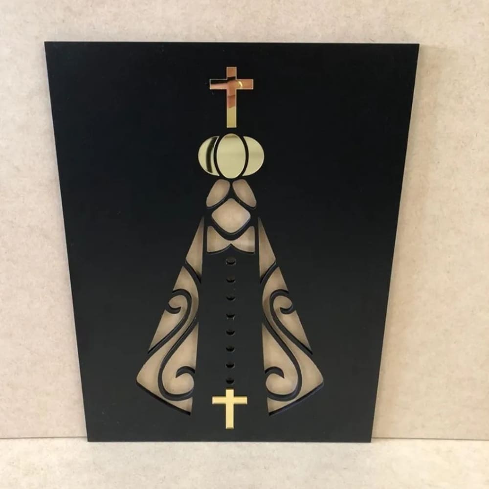 Quadro Decorativo Painel Nossa Senhora C Acrilico Espelhado