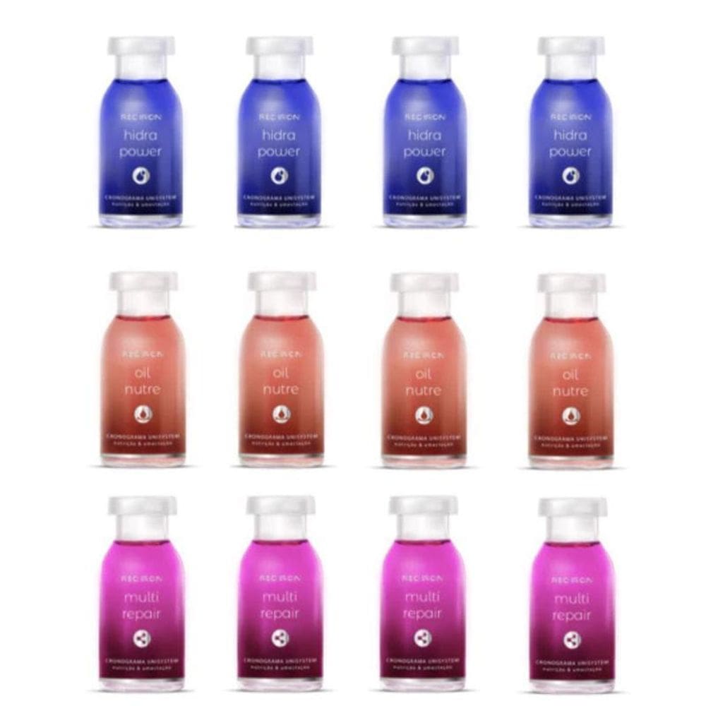 Red Iron Kit Cronograma Capilar 15Ml X 12Un