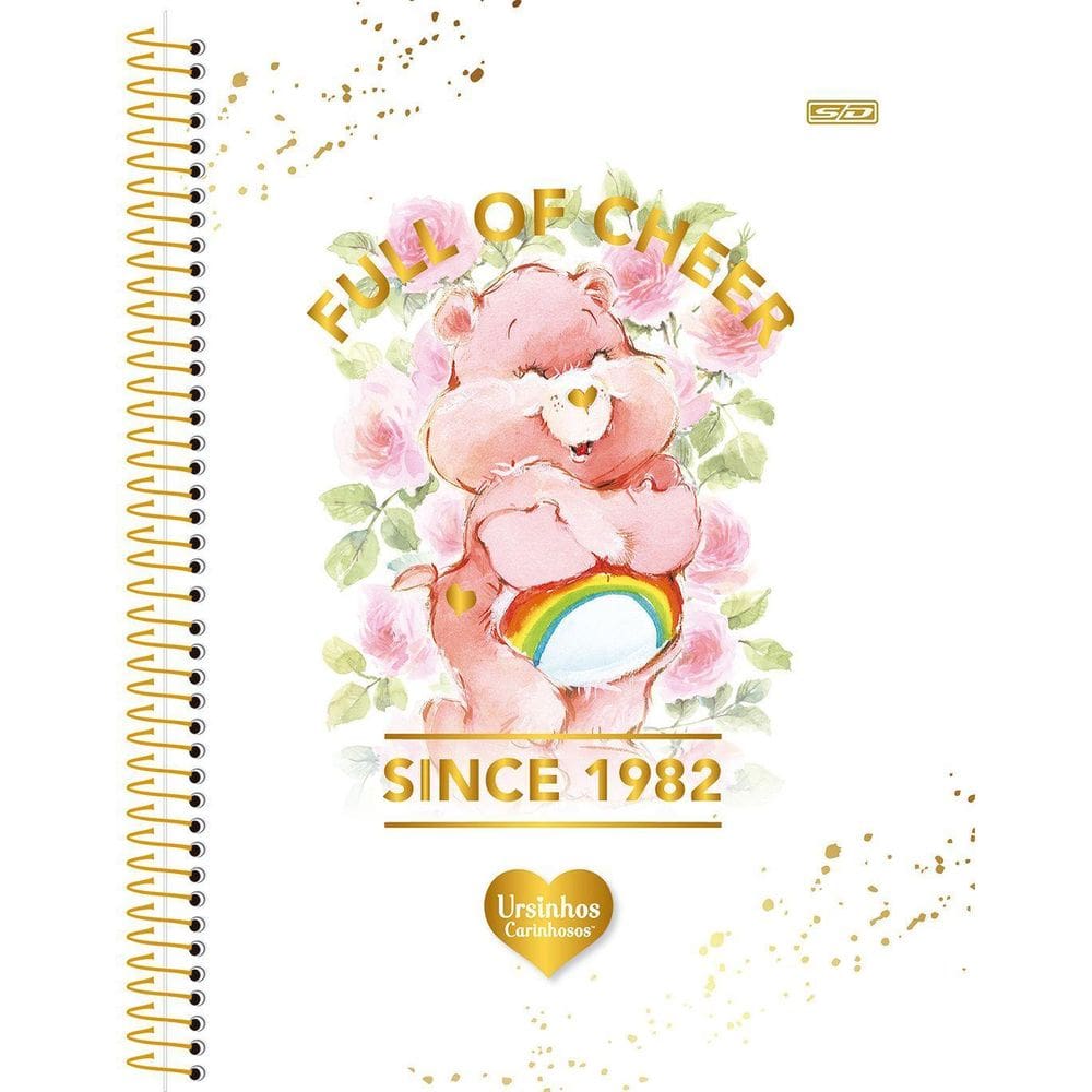 Caderno Ursinhos Carinhosos 10 Matérias Escolar Colegial