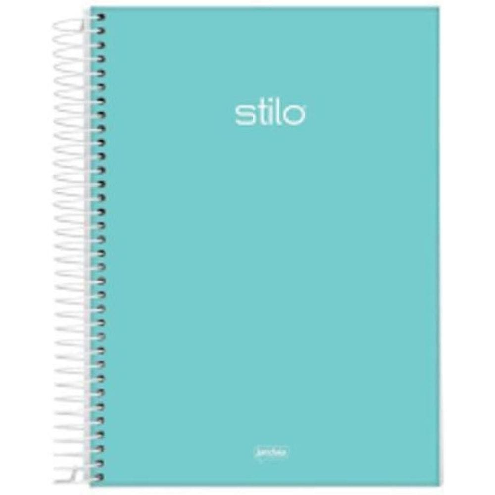 Caderno Universitário Capa Dura 10 Matérias Verde 160 Folhas