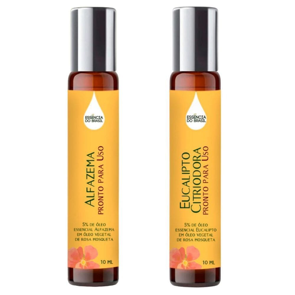 Óleos Essenciais Prontos Alfazema E Eucalipto Roll On 10Ml