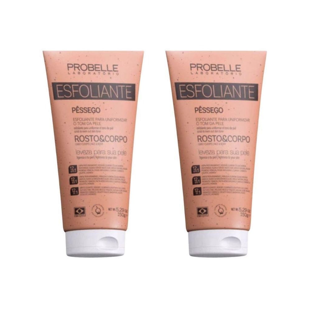Esfoliante Probelle 150G Pessego - Kit Com 2Un