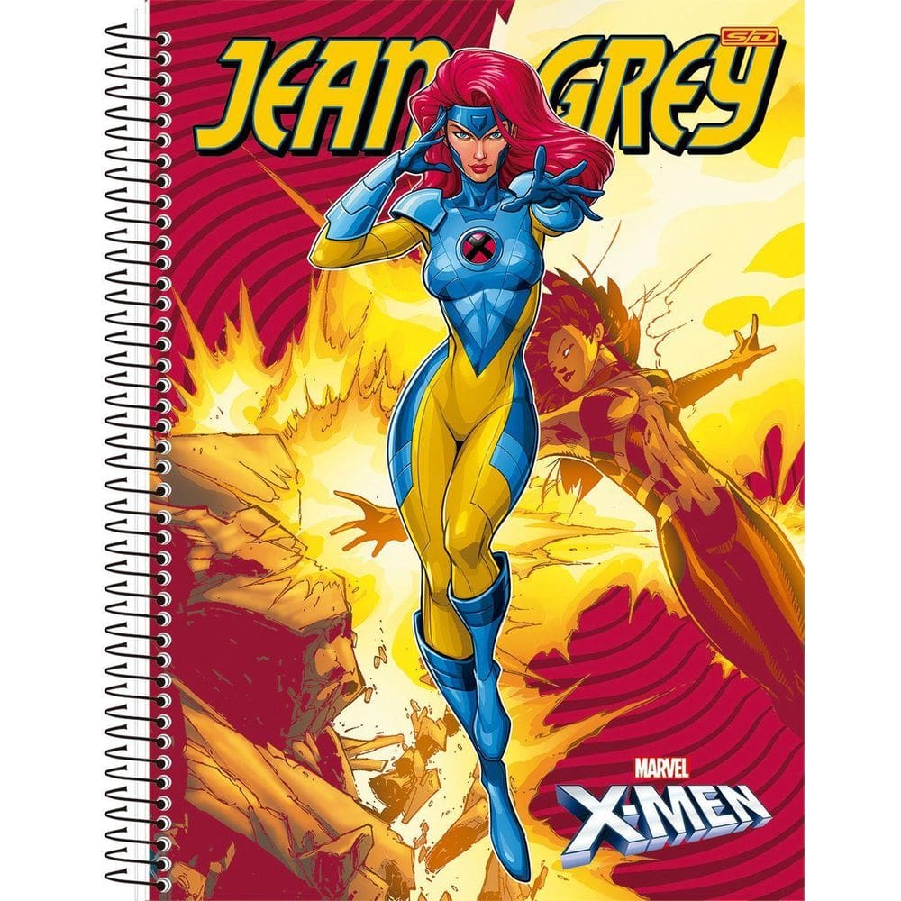 Caderno Universitário X-Men 10 Matérias Capa Dura Escolar
