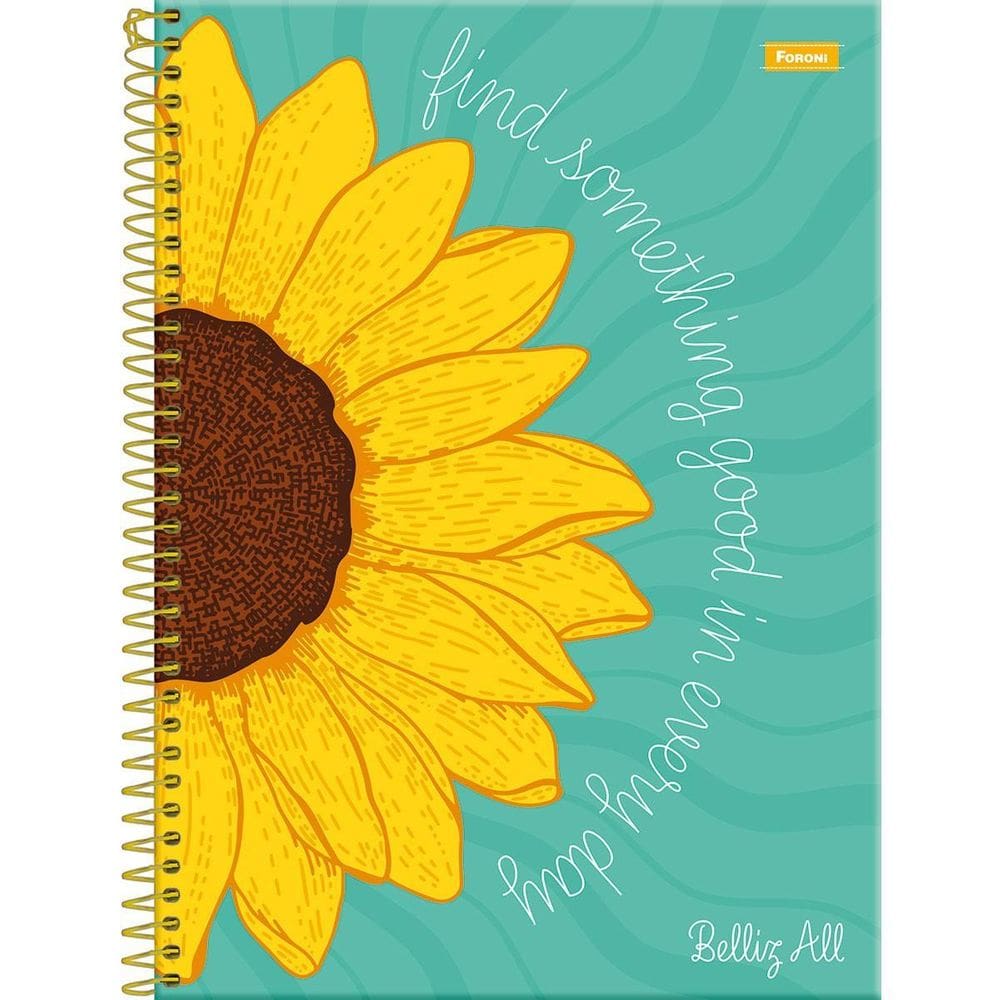 Caderno Universitario 1 Materia Belliz All Escolar Capa Dura