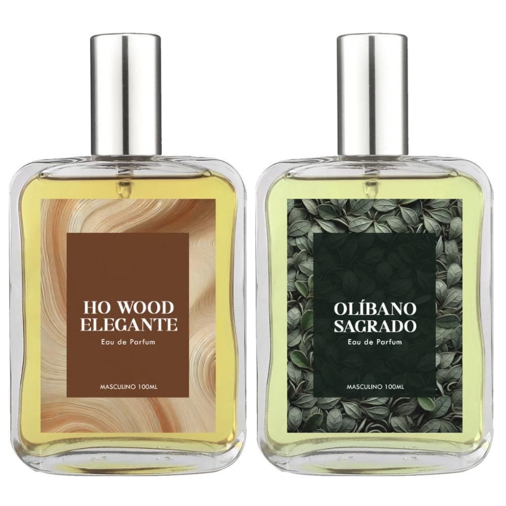 Kit Perfume Masc. Ho Wood Elegante E Olíbano Sagrado 100Ml