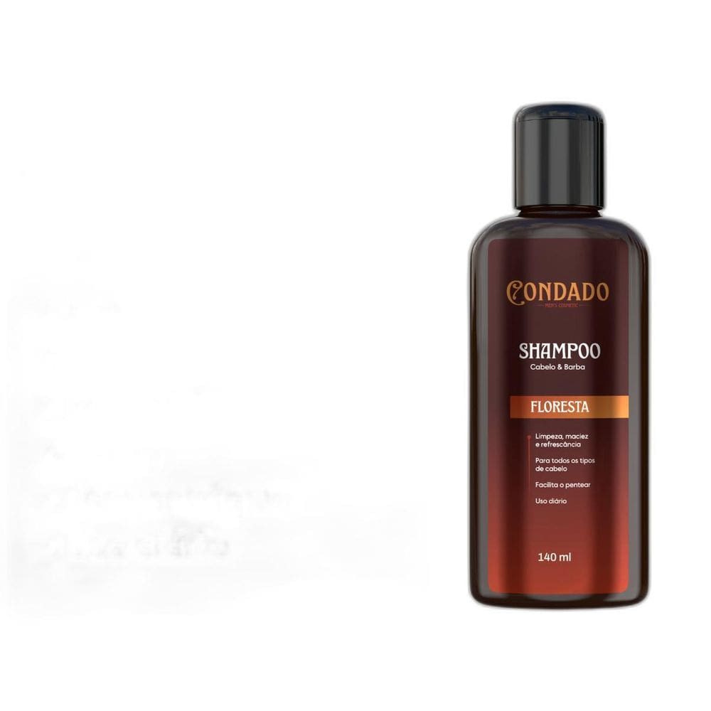 Shampoo Floresta Condado 140 Ml Masculino Barba Cabelo