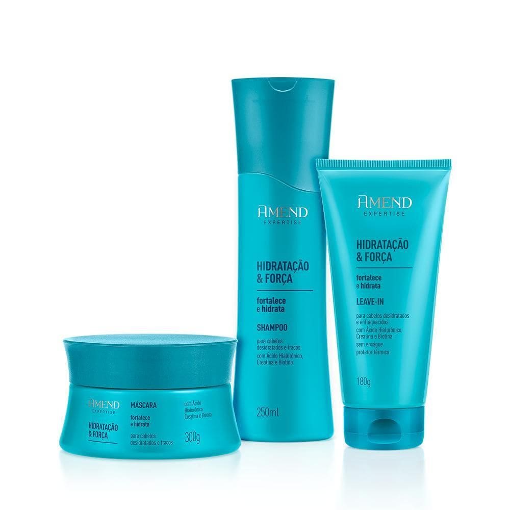 Kit Amend Expertise Hidratação E Força  Sh. Másc E Leave-In