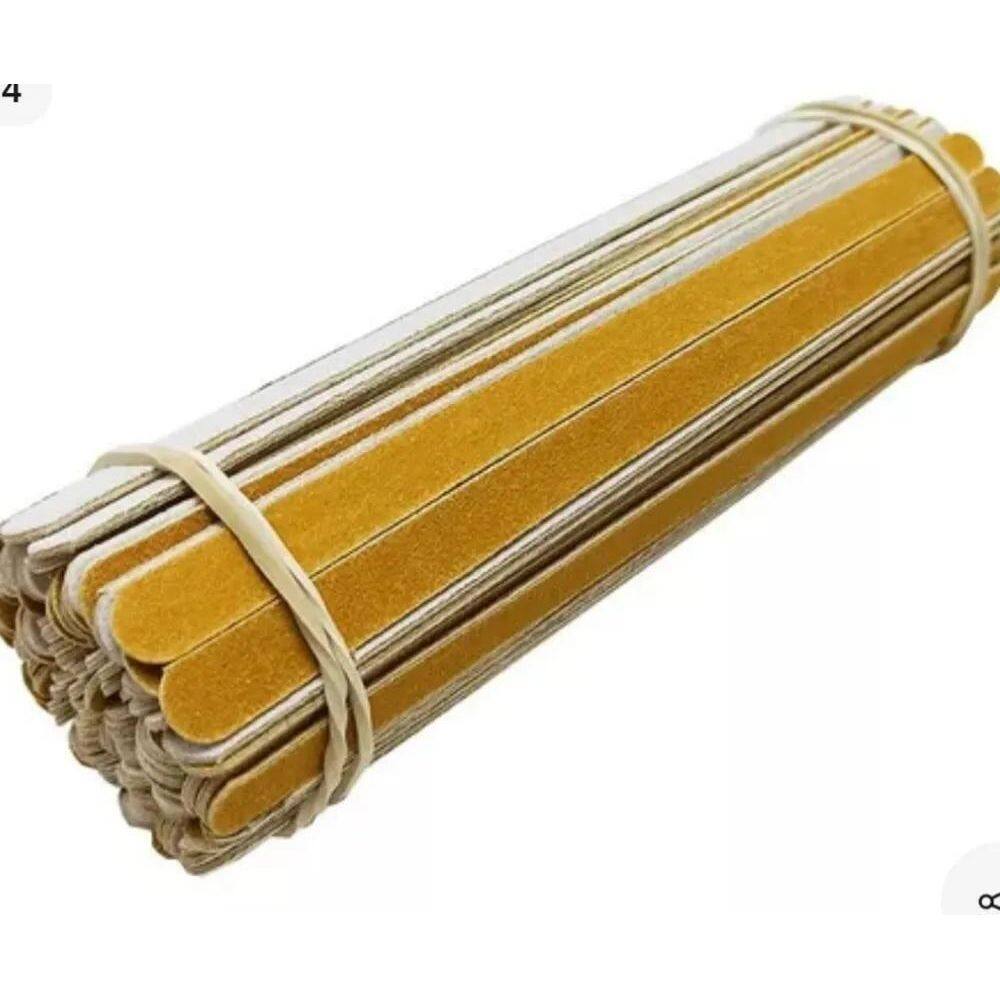 10X Lixa De Unha Descartável 13Cm C100 Duplo Grão 100 E 180