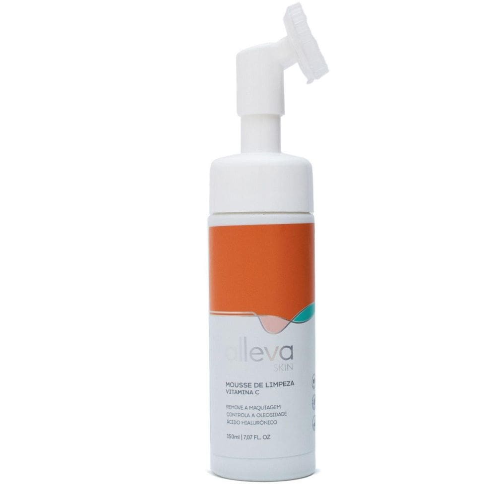 Mousse De Limpeza Facial Micelar 150Ml Alleva - Vitamina C